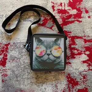 LED Crossbody Festival Bag- Programmable App- w/ Battery Charging Block